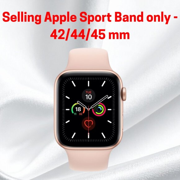 Apple Watch Pink Sand Sport Band 42/44/45mm Excellent Condition Authentic - Picture 2 of 14